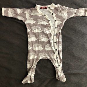 Milkbarn hedgehog footed pajama